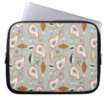 Geometric Teal &amp; Blue Pattern Laptop Sleeve