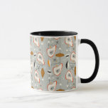Geometric Teal &amp; Blue Pattern Mug