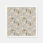 Geometric Teal &amp; Blue Pattern Napkins