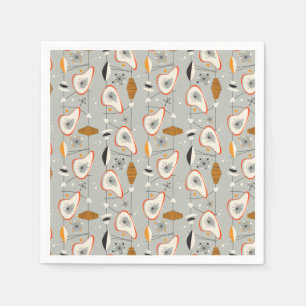 Geometric Teal & Blue Pattern Napkins