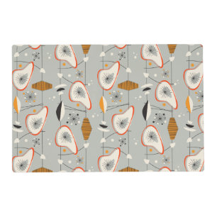 Geometric Teal & Blue Pattern Placemat