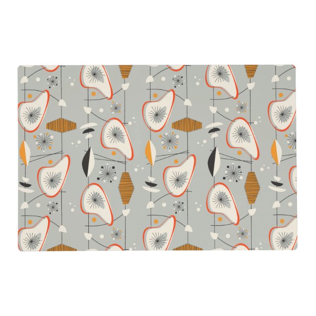 Geometric Teal & Blue Pattern Placemat (Front)