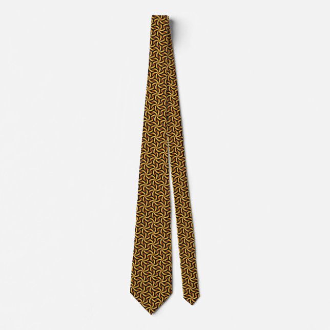 Geometric Terrazzo Pattern Neck Tie (Front)
