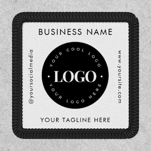 Geometric Text Custom Business Company Logo Modern Patch