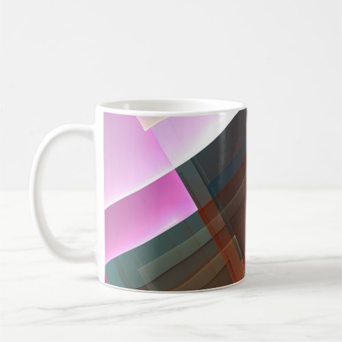 Geometric textured decoration coffee mug