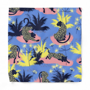 Geometric tiger, leopard: children's pattern. bandana
