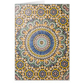 Geometric tile pattern, Morocco Cards (Front)
