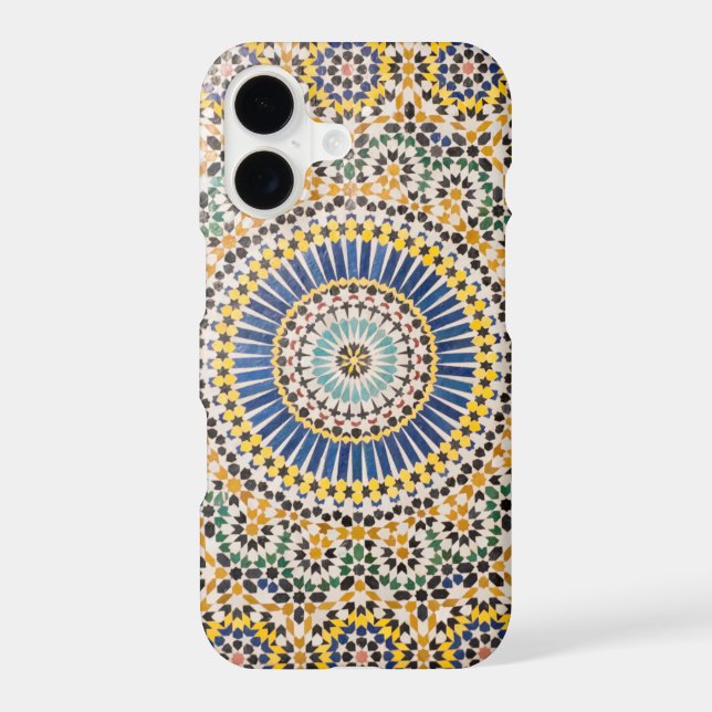 Geometric tile pattern, Morocco Iphone Case (Back)