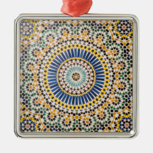 Geometric tile pattern, Morocco Metal Ornament