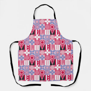 geometric tiles apron