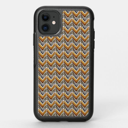 Geometric Tiles Chevron Watercolor Pattern OtterBox Symmetry iPhone 11 Case
