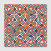 Geometric tiles: ethnic vintage background. (Front)