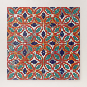 Geometric tiles: ethnic vintage background. jigsaw puzzle
