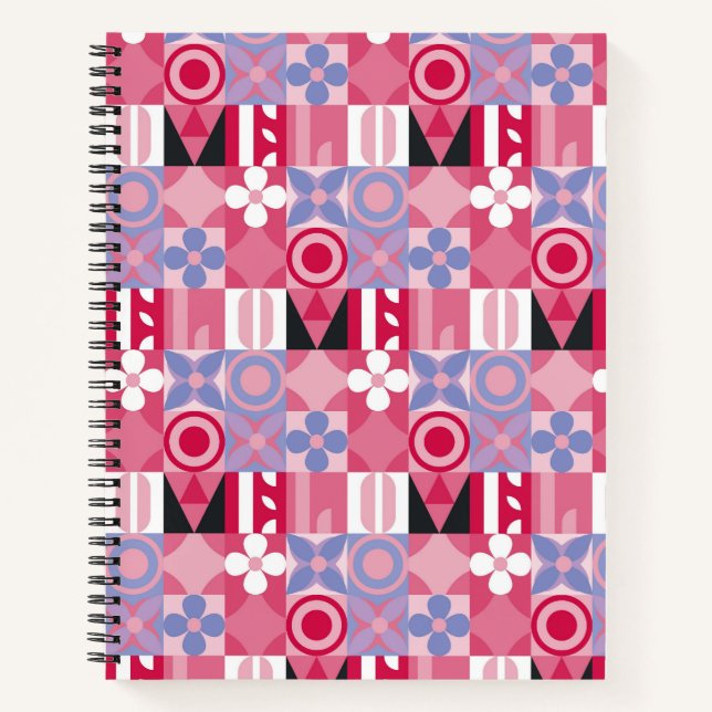 geometric tiles notebook (Front)