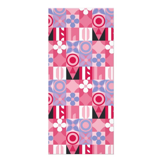 geometric tiles rack card (Front)
