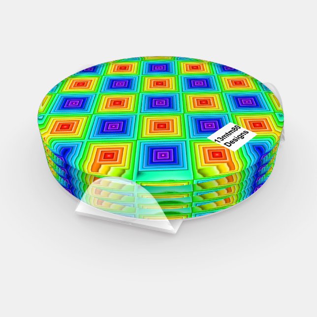 Geometric Topography - Coaster (Set) Set (Set)