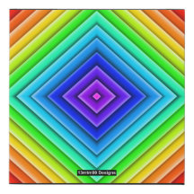 Geometric Topography (single) - Faux Canvas