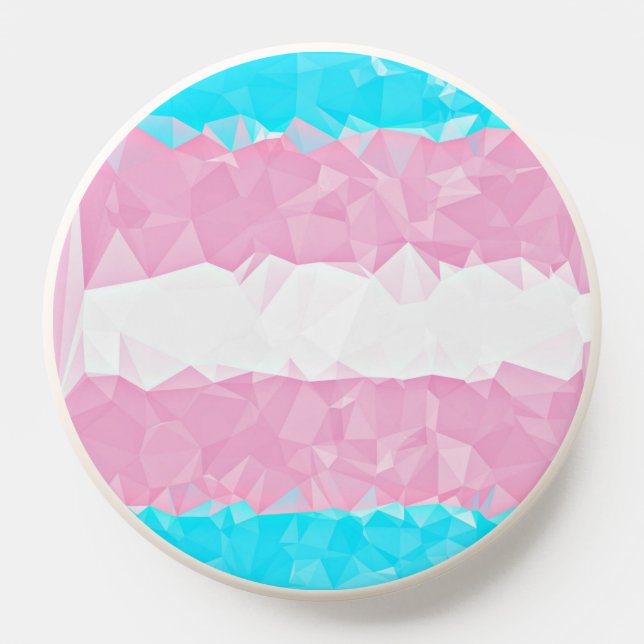 Geometric Trans Pride PopSocket (Popsocket)