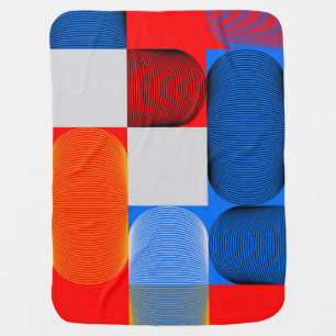 Geometric transition: abstract vintage pattern. baby blanket