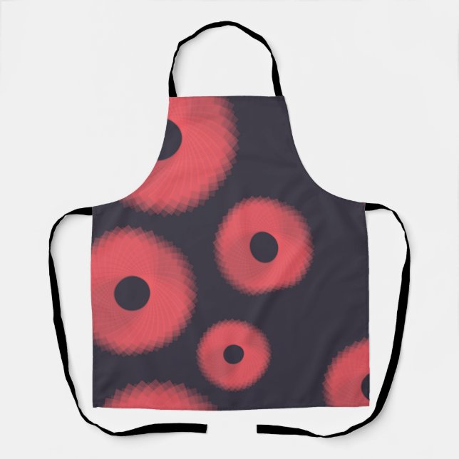 Geometric, transparent shapes forming circles apron (Front)