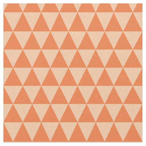 Geometric Triangle Pattern Autumn Hues Fabric