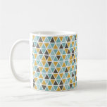 Geometric Triangle Pattern Coffee Mug
