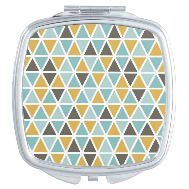 Geometric Triangle Pattern Compact Mirror | Zazzle