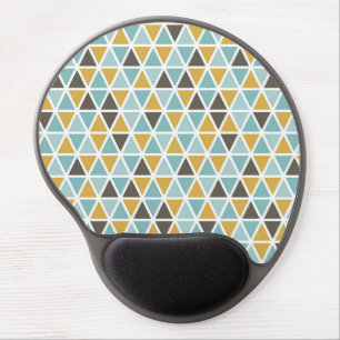 Geometric Triangle Pattern Gel Mouse Pad