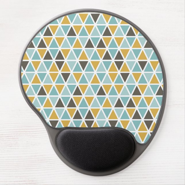 Geometric Triangle Pattern Gel Mouse Pad (Front)