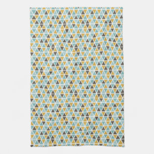 Geometric Triangle Pattern Kitchen Towel