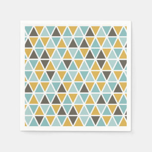 Geometric Triangle Pattern Napkins