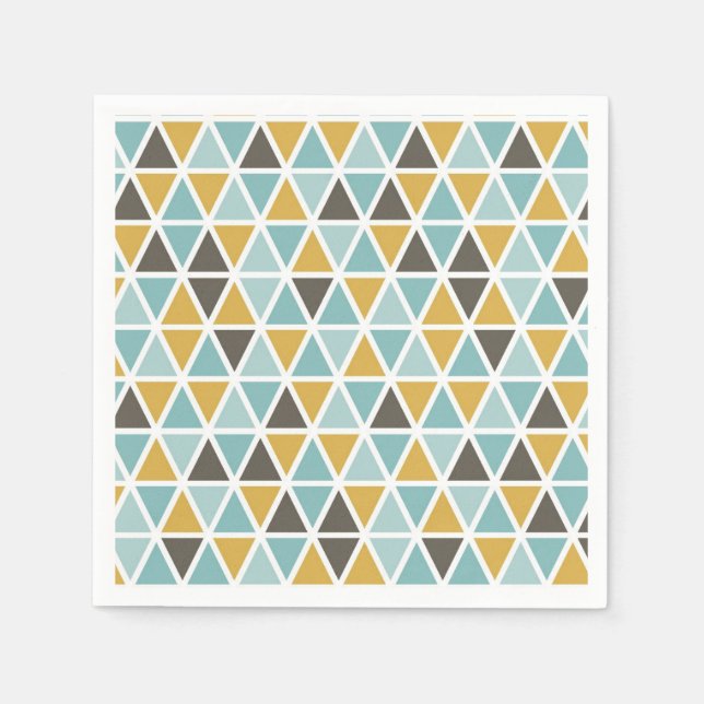 Geometric Triangle Pattern Napkins (Front)