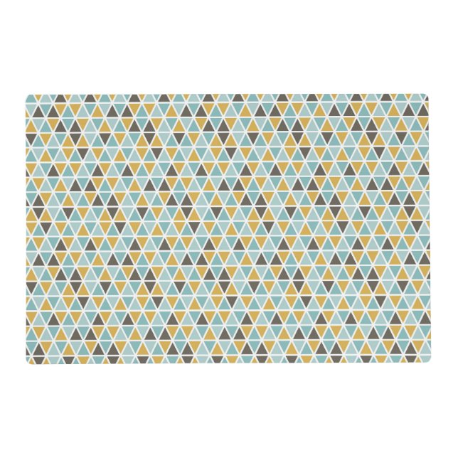 Geometric Triangle Pattern Placemat (Front)