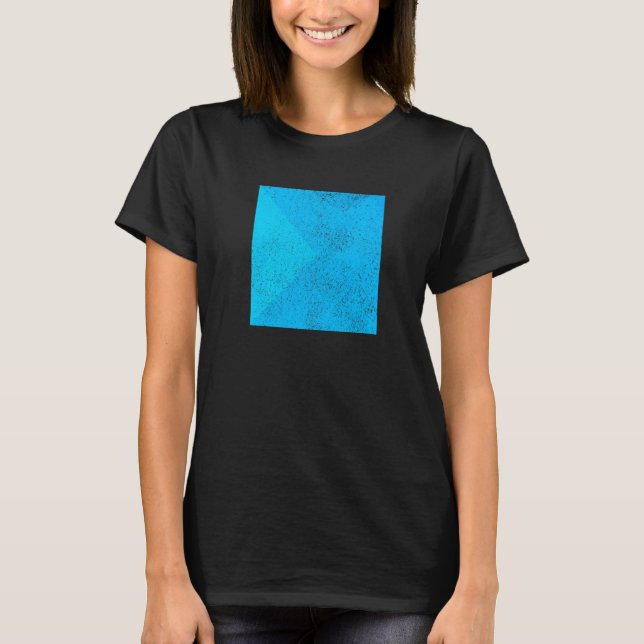 Geometric Triangle Square Shapes Geometry Distress T-Shirt (Front)