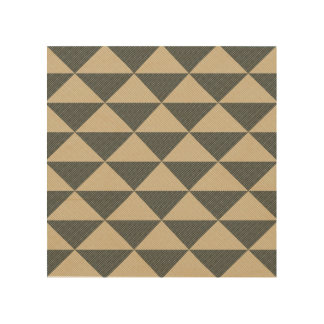 Geometric Triangle Wooden Wall Art – Modern Neutra