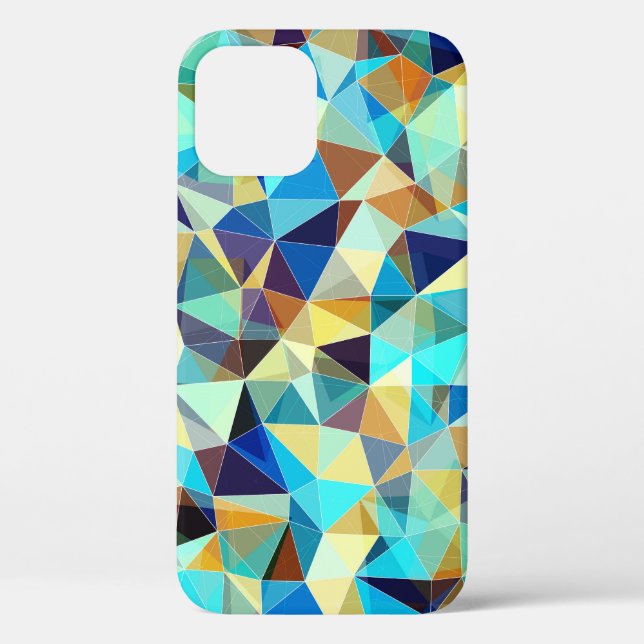 Geometric Triangles: Colorful Abstract Pattern Case-Mate iPhone Case (Back)
