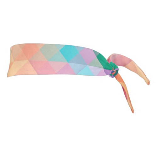 Geometric Triangles Colorful Gradient Tie Headband