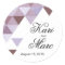 Geometric Triangles Favor Decal | periwinkle