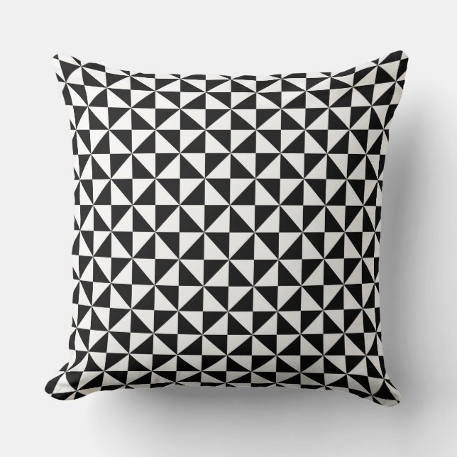 geometric triangles pillow (Front)