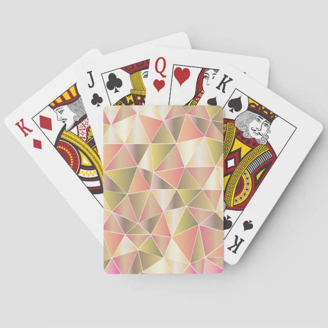 Geometric Triangles Poker Cards (Back)