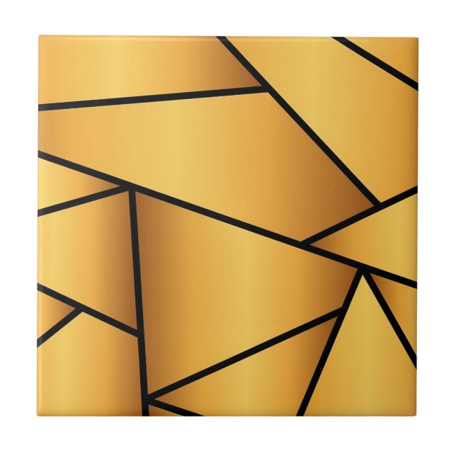geometric triangles with colorful seamless pattern ceramic tile (Front)