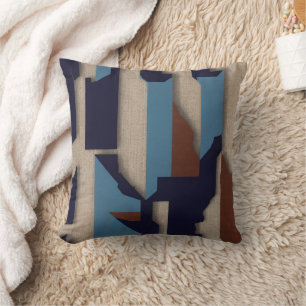 Geometric Tribal (3D) Luxury Throw Pillow