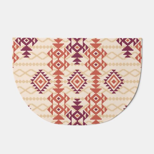 Geometric Tribal Seamless Ethnic Pattern Doormat