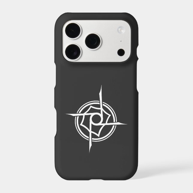 Geometric Tribal Sigil - Abstract Star Emblem iPhone Case (Back)