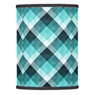 Geometric Turquoise Pattern Lamp Shade