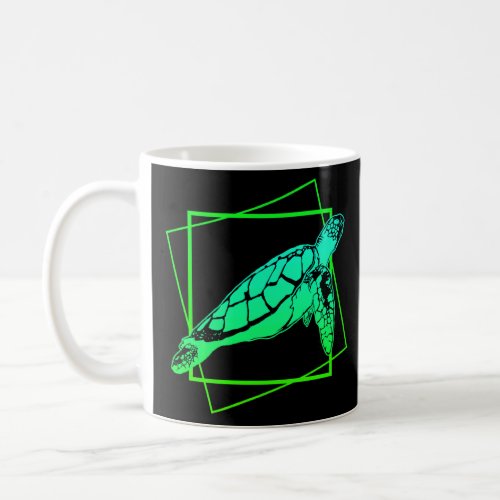 Geometric Turtle Modern Turtle  Coffee Mug