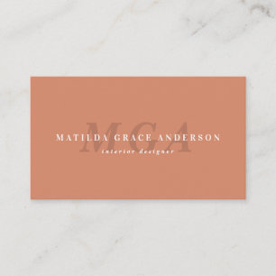 Geometric typography modern elegant business card