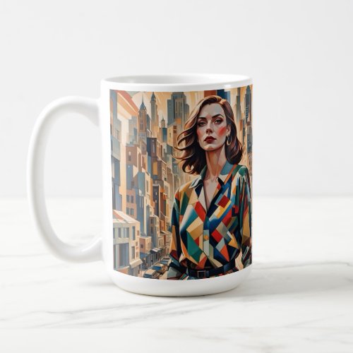 Geometric urban landscape Coffee Mug