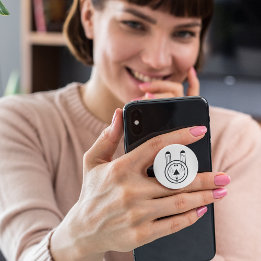 Geometric Usagi Rabbit Zodiac PopSocket