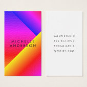 Geometric Vibrant Texture Color Blocks (Front & Back)